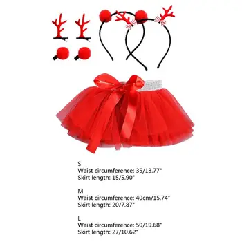7Pcs Kids Girls Tutu Skirt Chritmas Elk Headband Hairclips Set Net Yarn Skirts
7Pcs Kids Girls Tutu Skirt Chritmas Elk Headband Hairclips Set Net Yarn Skirts