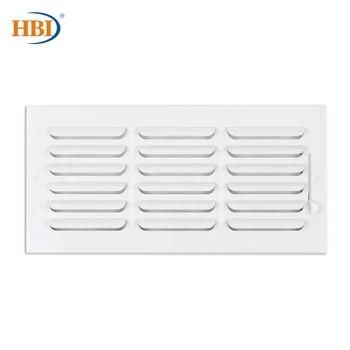 HBI 1-Way W14" x H6" Curved-Blade Ventilation Grille Air Outlet Valve Air Supply Register Air Vent Cover Steel Ceiling/Sidewall
HBI 1-Way W14" x H6" Curved-Blade Ventilation Grille Air Outlet Valve Air Supply Register Air Vent Cover Steel Ceiling/Sidewall