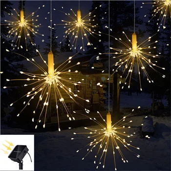 Firework Christmas Light Solar Power LED String Copper Wire Fairy Lights Waterproof Outdoor Holiday Party Decor DIY Garden Lamp
Firework Christmas Light Solar Power LED String Copper Wire Fairy Lights Waterproof Outdoor Holiday Party Decor DIY Garden Lamp
