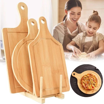 Eco-friendly Bamboo Pizza Tray Band Handle Steak Tableware Pickles Salo Sushi Pickles Cake Plate Dinner Plate
Eco-friendly Bamboo Pizza Tray Band Handle Steak Tableware Pickles Salo Sushi Pickles Cake Plate Dinner Plate