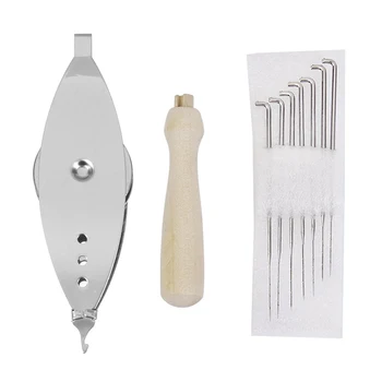 1Pc Metal Tatting Shuttle Tool for Hand Lace Making Sewing Craft Tools & Set of 7 Pcs Felting Needles with Wooden Handle Wool Fe
1Pc Metal Tatting Shuttle Tool for Hand Lace Making Sewing Craft Tools & Set of 7 Pcs Felting Needles with Wooden Handle Wool Fe