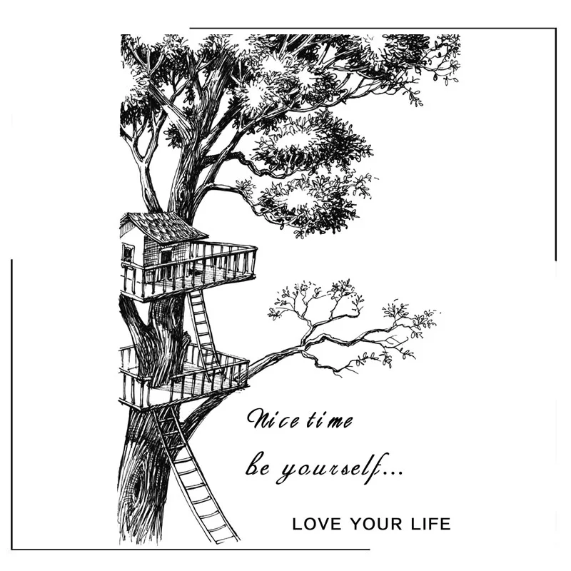 House With Tree Clear Stamps Scrapbooking Crafts Decorate Photo Album Embossing Cards Making Clear Stamps New
House With Tree Clear Stamps Scrapbooking Crafts Decorate Photo Album Embossing Cards Making Clear Stamps New