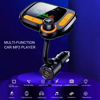 Hot Bluetooth FM Transmitter for Car with Dual USB Charging Ports(2.4A+QC3.0) Hands-Free Car Charger Radio Receiver MP3 Player
Hot Bluetooth FM Transmitter for Car with Dual USB Charging Ports(2.4A+QC3.0) Hands-Free Car Charger Radio Receiver MP3 Player