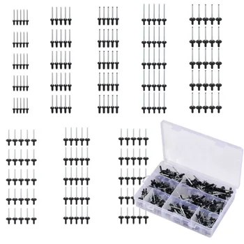 200pcs/Set Assorted Black Rivets Standard & Large Flange Aluminum Alloy 8-18mm Blind Multi-Grip POP-Rivet - Color
200pcs/Set Assorted Black Rivets Standard & Large Flange Aluminum Alloy 8-18mm Blind Multi-Grip POP-Rivet - Color