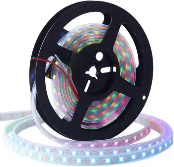 CHINLY 16.4ft WS2812B Individually Addressable LED Strip Light 5050 RGB SMD 300 Pixels Dream Color Waterproof IP67 White PCB 5V
CHINLY 16.4ft WS2812B Individually Addressable LED Strip Light 5050 RGB SMD 300 Pixels Dream Color Waterproof IP67 White PCB 5V