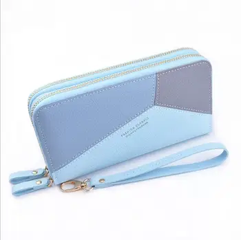 Free Shipping Fashion Long Double Zipper Cellphone Bags Large-capacity Patchwork PU Wallets Solid Day Clutches For Women
Free Shipping Fashion Long Double Zipper Cellphone Bags Large-capacity Patchwork PU Wallets Solid Day Clutches For Women