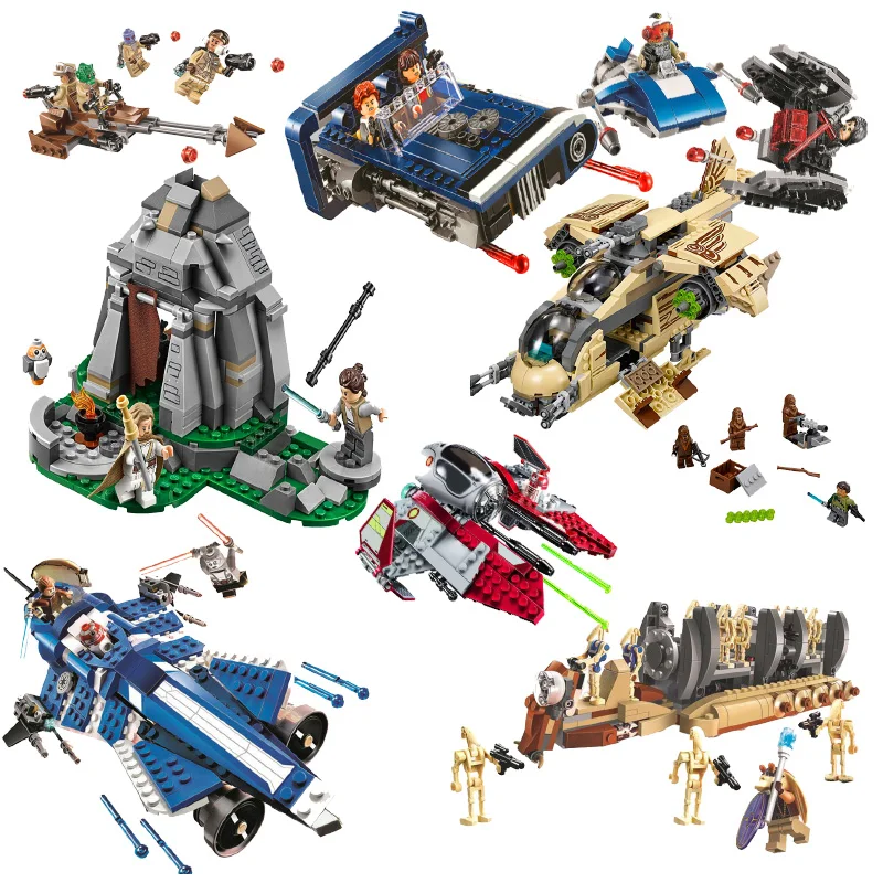 

2020 New 10377 Lepining Star Wars Wookie Gunship Compatible With Lepining 75084 Block Set Building Brick Starwars Toy Kids