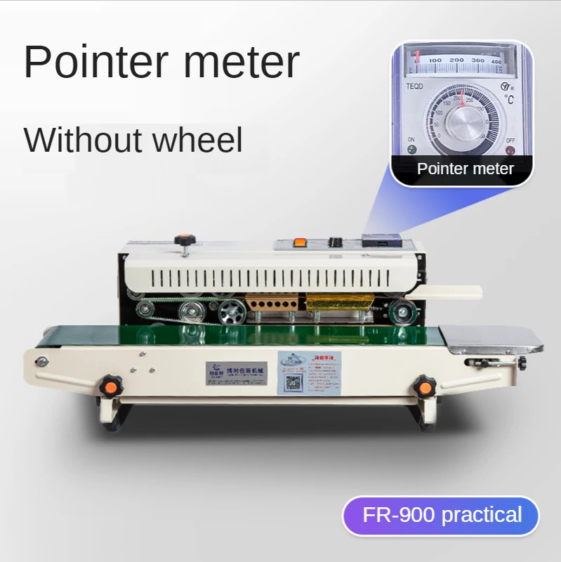 FR-900 Continuous Automatic film sealing machine aluminum foil bag edge sealer food packaging machine 220V 1PC
FR-900 Continuous Automatic film sealing machine aluminum foil bag edge sealer food packaging machine 220V 1PC