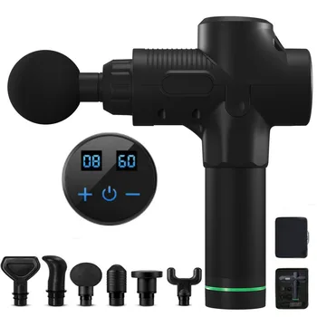 LCD Display Massage Gun Deep Muscle Massager Muscle Pain Body Neck Massage Exercising Relaxation Slimming Shaping Pain Relief 
LCD Display Massage Gun Deep Muscle Massager Muscle Pain Body Neck Massage Exercising Relaxation Slimming Shaping Pain Relief