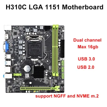 H310C motherboard LGA 1151 processor 3 * sata3 support M.2 Interface and both NGFF Nvme protocol
H310C motherboard LGA 1151 processor 3 * sata3 support M.2 Interface and both NGFF Nvme protocol