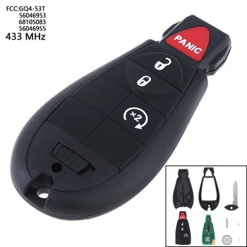 433MHz Keyless Remote Car Key Fob ID46 Chip GQ4-53T 56046953 68105083 56046955 for 2013 2014 2015 2016 2017 2018 Ram 1500 2500
433MHz Keyless Remote Car Key Fob ID46 Chip GQ4-53T 56046953 68105083 56046955 for 2013 2014 2015 2016 2017 2018 Ram 1500 2500