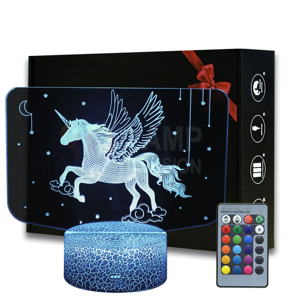 Unicorn Night Light Desk Lamp Kids Bedside Lighting For Home Room Decor 3D Unicorn Lamp Dropshipping Stuff
Unicorn Night Light Desk Lamp Kids Bedside Lighting For Home Room Decor 3D Unicorn Lamp Dropshipping Stuff