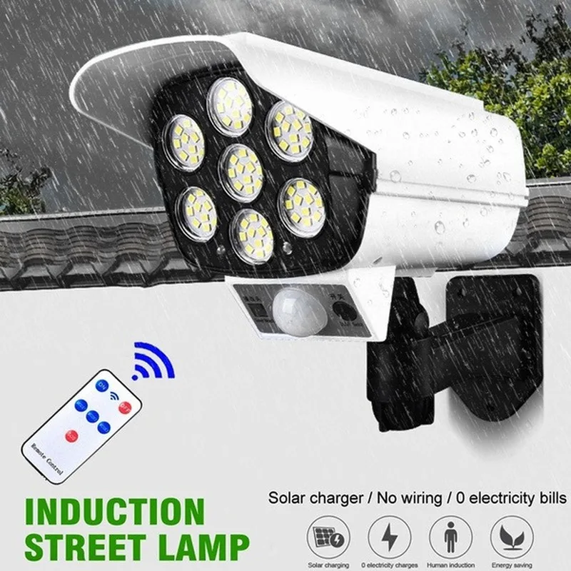 Solar Motion Sensor 77LED Light Outdoor, Bionic Security Camera, Outdoor IP66 Waterproof, Apply toGarden,Garage,Pathway ect
Solar Motion Sensor 77LED Light Outdoor, Bionic Security Camera, Outdoor IP66 Waterproof, Apply toGarden,Garage,Pathway ect