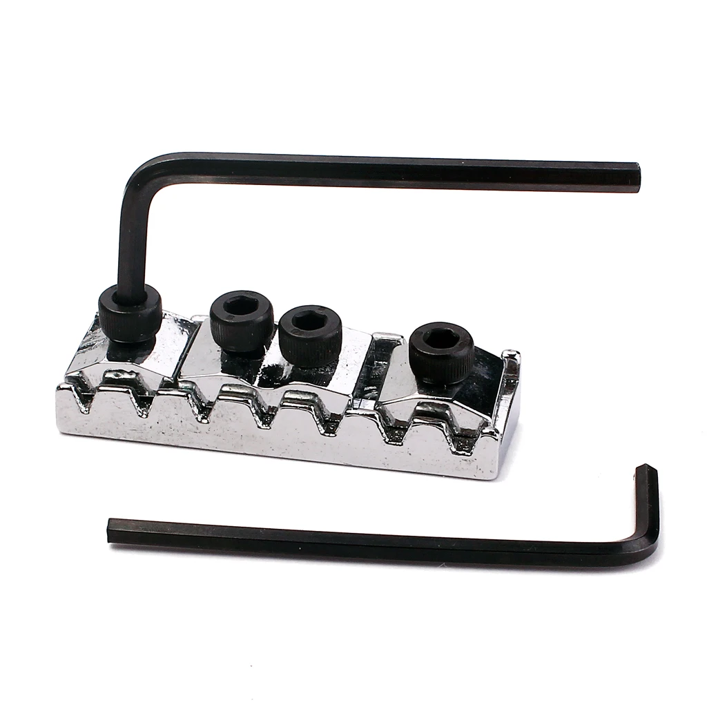 Electric Guitar Tremolo Bridge Double Locking Assembly System Chrome GA501 Electric Guitar Tremolo Bridge Double Locking Assembly System Chrome GA501