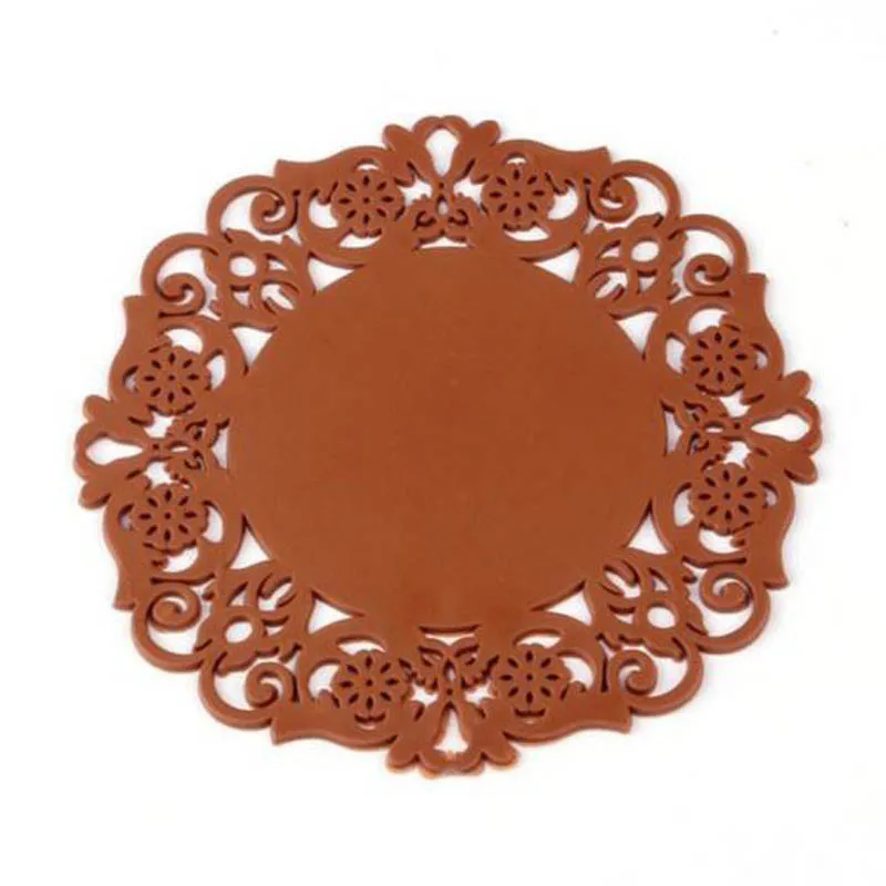 Hollow Lace Flower Design Round Silicone Table Cups Coaster Heat Resistant Pads JAN88
Hollow Lace Flower Design Round Silicone Table Cups Coaster Heat Resistant Pads JAN88