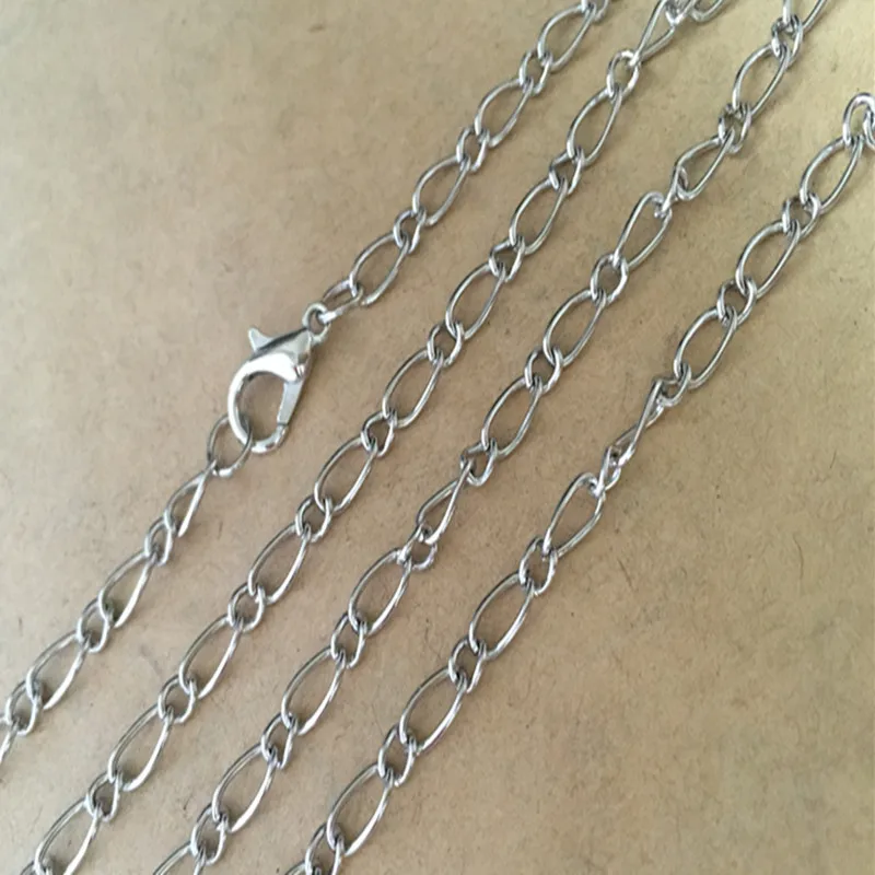 Ожерелье-цепочка белого цвета с застежкой-лобстером 3 мм аксессуары карманная