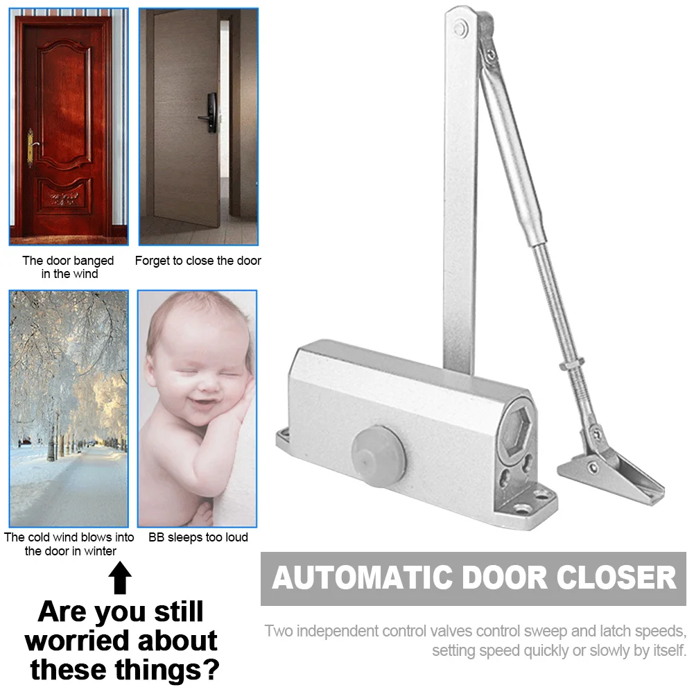 Automatic Door Closer High Performance Hydraulically Operated Office Professional Grade Slow Closing Security Hinge Residential
Automatic Door Closer High Performance Hydraulically Operated Office Professional Grade Slow Closing Security Hinge Residential