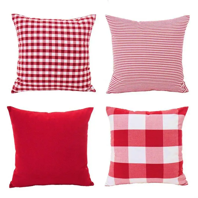Christmas Red White Throw Pillow Case Cushion Cover Holiday Decor for Sofa Set of 4(Checkered Plaid, Stripe, Lattice)
Christmas Red White Throw Pillow Case Cushion Cover Holiday Decor for Sofa Set of 4(Checkered Plaid, Stripe, Lattice)