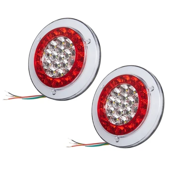 2Pcs Car Round LED Taillights Stop Tail Turn Light with Integrated Back-up Reverse and Parking Lights 56 LED for Truck Drop Ship
2Pcs Car Round LED Taillights Stop Tail Turn Light with Integrated Back-up Reverse and Parking Lights 56 LED for Truck Drop Ship
