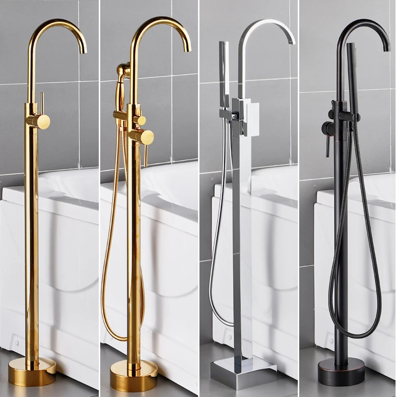 Chrome Bathtub Standing Faucet Bathroom Shower 360 Rotation Spout with Flexible Hand Tap Mixer Shower Bathroom Crane
Chrome Bathtub Standing Faucet Bathroom Shower 360 Rotation Spout with Flexible Hand Tap Mixer Shower Bathroom Crane