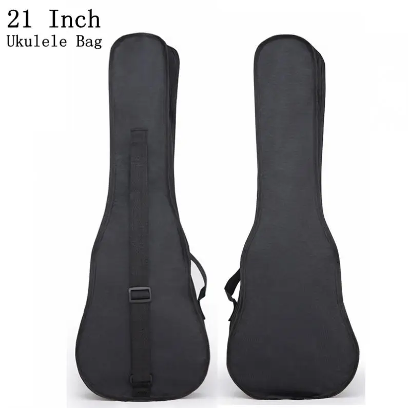 Slade 21 Inch Black Portable Ukulele Bag Soft Case Single Shoulder Backpack Padded