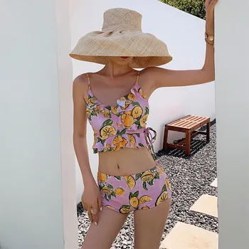 Swimming Costume Women Rashguard Female For Fitness Swimsuit Separate Plus Size Bikini 3 Piece Suit Conceals Stomach Shows Thin 
Swimming Costume Women Rashguard Female For Fitness Swimsuit Separate Plus Size Bikini 3 Piece Suit Conceals Stomach Shows Thin