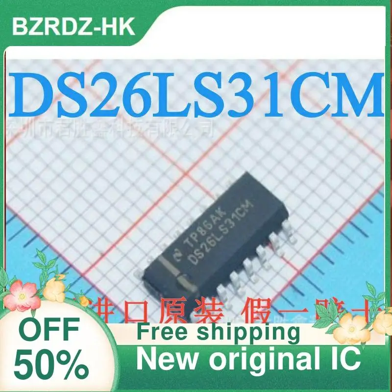 10 шт., DS26LS31CM DS26LS32CM DS26LS31CMX DS26LS32CMX SOP16, новый оригинальный IC
10 шт., DS26LS31CM DS26LS32CM DS26LS31CMX DS26LS32CMX SOP16, новый оригинальный IC