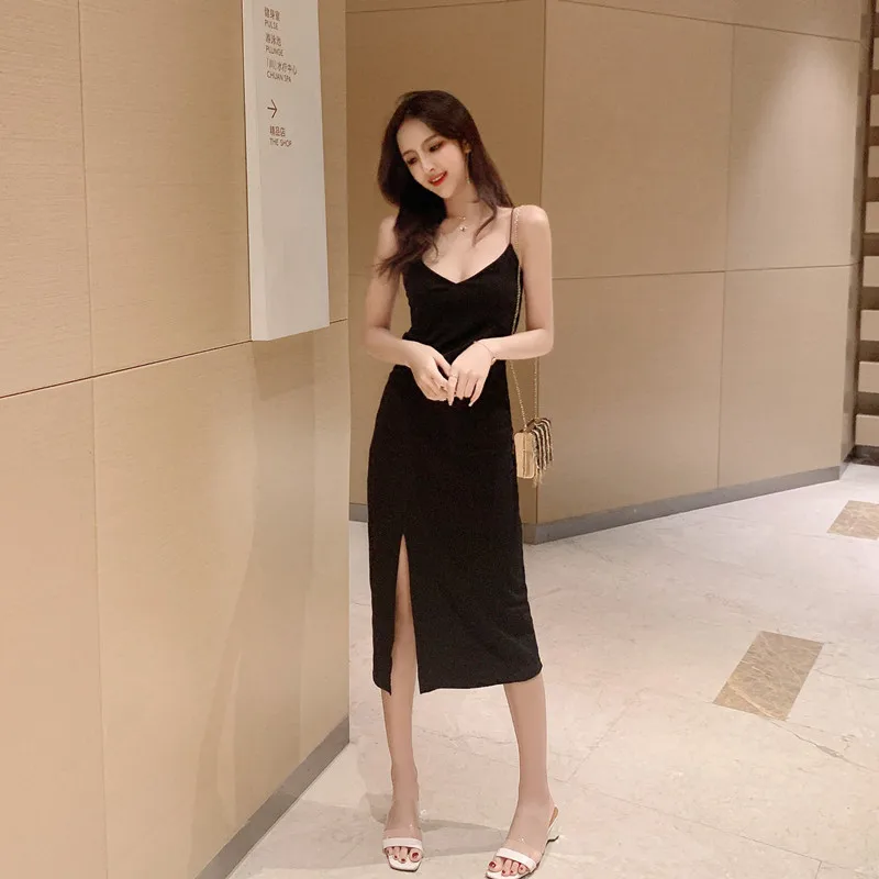 2020 Slim Slit Dress Suspender Skirt 's Summer Sexy with Medium Length and Bottom Layer for Women Sleeveless
2020 Slim Slit Dress Suspender Skirt 's Summer Sexy with Medium Length and Bottom Layer for Women Sleeveless