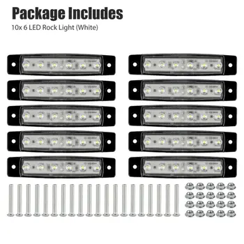 10PCS 6* LEDs White Marine Boat LED Cabin Courtesy Lights Waterproof Deck Stair Stern Transom Light DIY Rock Light DC 12V-24V
10PCS 6* LEDs White Marine Boat LED Cabin Courtesy Lights Waterproof Deck Stair Stern Transom Light DIY Rock Light DC 12V-24V