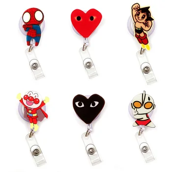 Cartoon Spider Bread Man Clown Retractable Creative Card Holder Badge Reel Nurse Exhibition Enfermera Girl Name Card Chest Boy
Cartoon Spider Bread Man Clown Retractable Creative Card Holder Badge Reel Nurse Exhibition Enfermera Girl Name Card Chest Boy