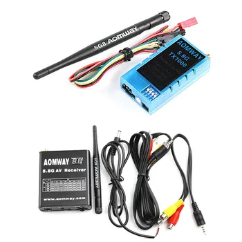 Aomway 5.8Ghz 1W 1000mW 32CH AV Audio Video Transmitter VTX Receiver w/DVR Recorder Function 8km Long Range for FPV Racing Drone
Aomway 5.8Ghz 1W 1000mW 32CH AV Audio Video Transmitter VTX Receiver w/DVR Recorder Function 8km Long Range for FPV Racing Drone