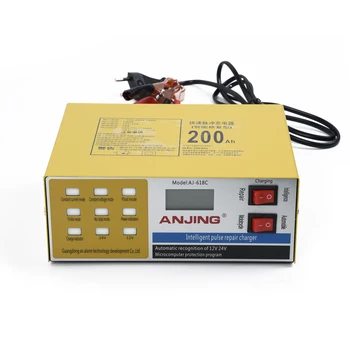 250V 12/24V 10A 200ah Full Automatic Electric Intelligent Car Battery Charger Pulse Repair For Motorcycle Car Accessories
250V 12/24V 10A 200ah Full Automatic Electric Intelligent Car Battery Charger Pulse Repair For Motorcycle Car Accessories