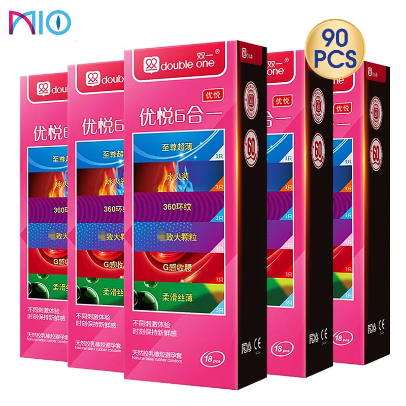 MIO Condoms for Men 6 Styles Natural Latex Spike Large Particle Dotted Penis Safety Adult Products Sex Toys Couples | Красота и