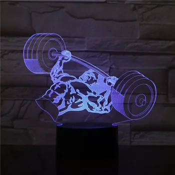 Muscle building training 3D LED Night Light Multicolor RGB Bedroom Decor 3d lamp for Kids Christmas Gift Toys lamp drop ship
Muscle building training 3D LED Night Light Multicolor RGB Bedroom Decor 3d lamp for Kids Christmas Gift Toys lamp drop ship