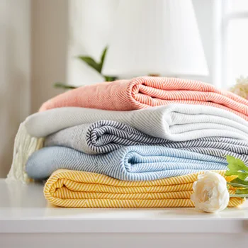Hand-woven wave pattern herringbone pattern tassel pendant blanket take blanket blanket blanket line blanket
Hand-woven wave pattern herringbone pattern tassel pendant blanket take blanket blanket blanket line blanket
