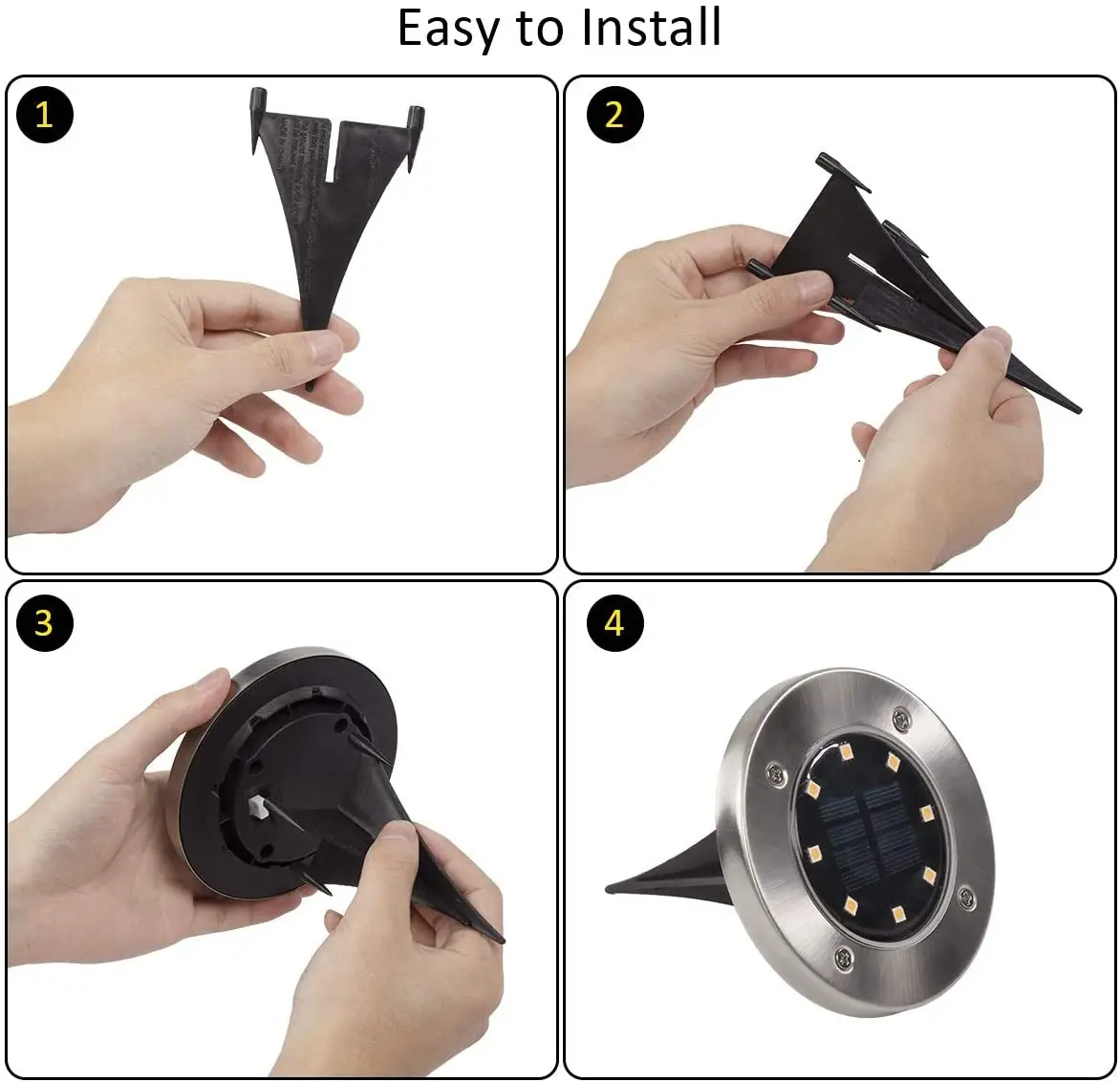 Outdoor Garden Solar Underground Light 8/12/20 LED Villa Front Lawn Decorative Lamp Waterproof Supplies For Pathway Lawn Lights Outdoor Garden Solar Underground Light 8/12/20 LED Villa Front Lawn Decorative Lamp Waterproof Supplies For Pathway Lawn Lights