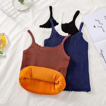 Velvet Vest Top Vest 2020 New Women Underwear Warm for Autumn Winter Sexy Sleeveless Slim High Elastic Knitted Tops
Velvet Vest Top Vest 2020 New Women Underwear Warm for Autumn Winter Sexy Sleeveless Slim High Elastic Knitted Tops
