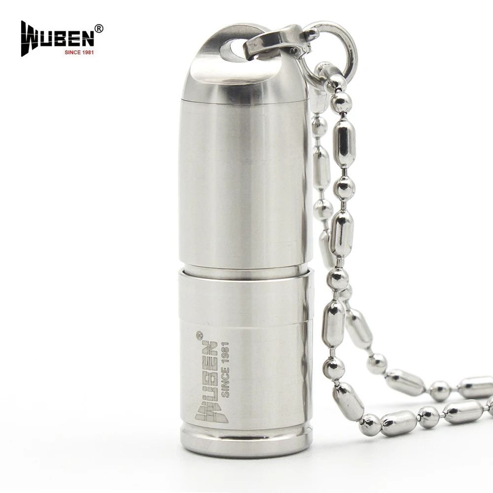 LED Flashlight Stainless Steel 130LM Bright Flashlight LED Lamp with Necklace Portable Design Multipurpose Torch + Battery
LED Flashlight Stainless Steel 130LM Bright Flashlight LED Lamp with Necklace Portable Design Multipurpose Torch + Battery