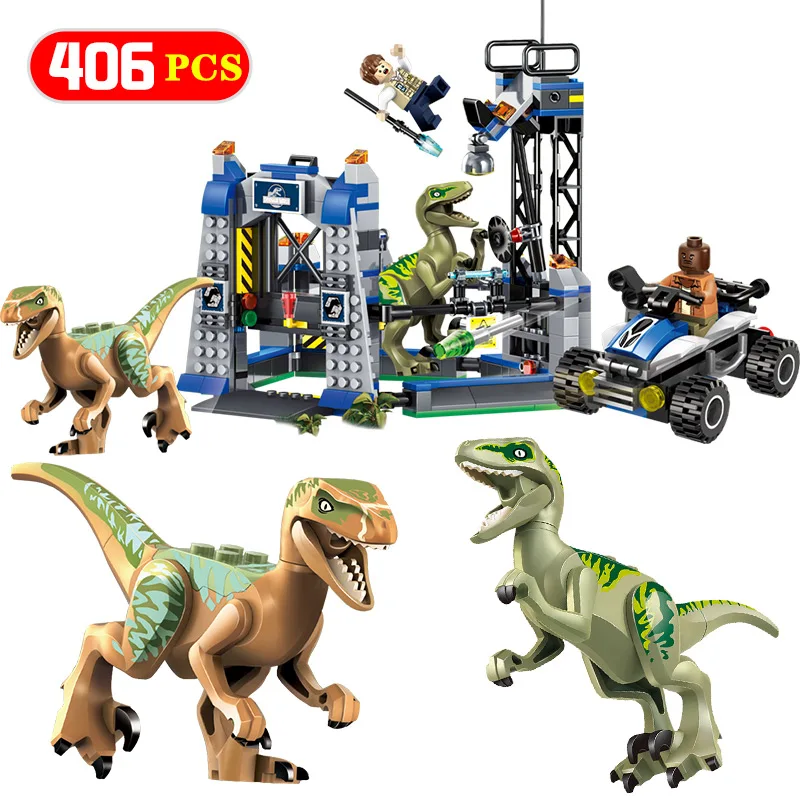 Technic Jurassic World 2 Model Building Block Compatible 75920 Raptor Escape Breakout Bricks Toys For Children Gift
Technic Jurassic World 2 Model Building Block Compatible 75920 Raptor Escape Breakout Bricks Toys For Children Gift