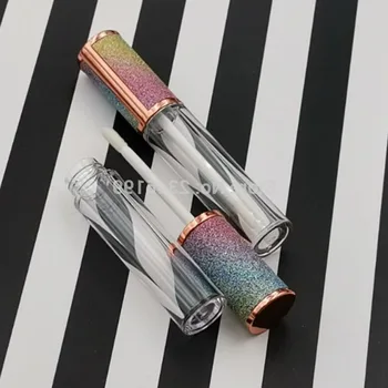 Rainbow Color Cap Empty Clear Tube Lip Gloss Tube With Wand 50 Pieces 6ml Cosmetic Container Packaging
Rainbow Color Cap Empty Clear Tube Lip Gloss Tube With Wand 50 Pieces 6ml Cosmetic Container Packaging