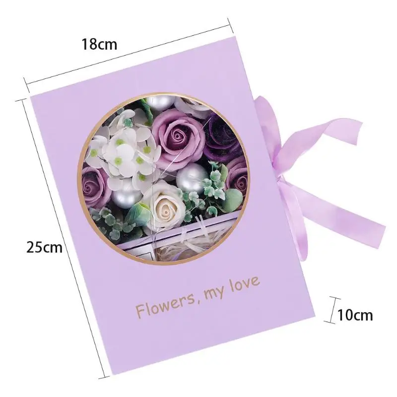 rose soap flower simulation roses bouquet gift box valentines