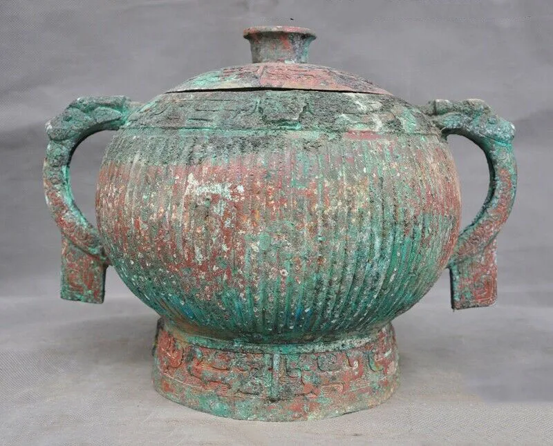 wedding decoration Shang Dynasty Bronze ware Beast Pattern Wineware Food vessel Tank pot jar Crock
wedding decoration Shang Dynasty Bronze ware Beast Pattern Wineware Food vessel Tank pot jar Crock