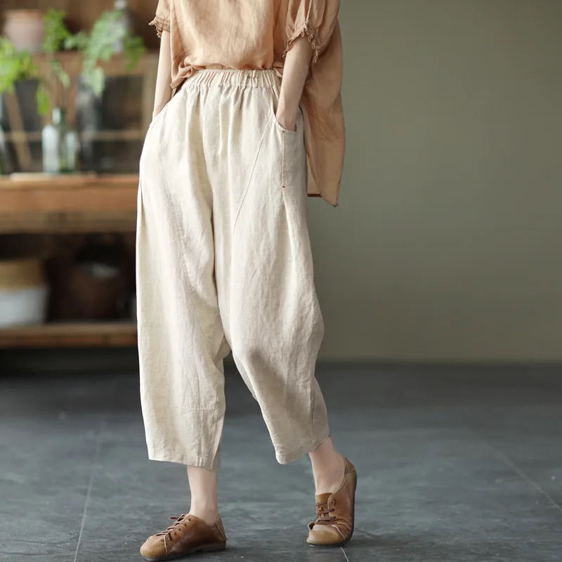 2023 Autumn New Elastic High Waist Slim Retro Loose Carrot Pants Literary Simple Women Seven Point Harem Pants Free Shipping
2023 Autumn New Elastic High Waist Slim Retro Loose Carrot Pants Literary Simple Women Seven Point Harem Pants Free Shipping