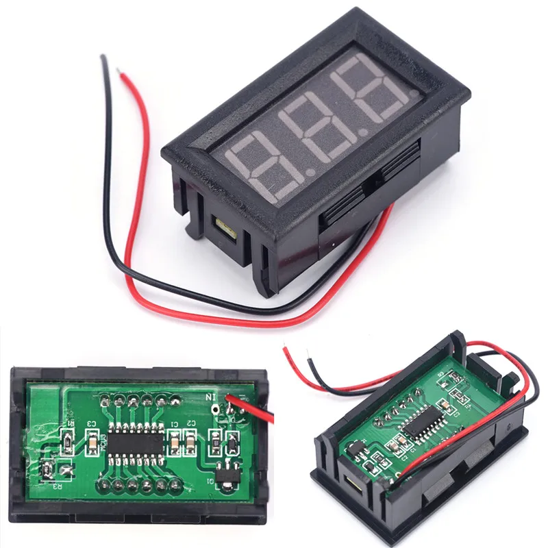 

Mini Voltmeter Tester Digital Voltage Test Battery DC 0-30V Red Auto Car LW SZUS