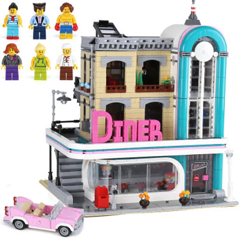10260 Lepining Diners city Street Creator expert Downtown 15037 2480Pcs Street View Model Building Blocks Bricks Kids Toys
10260 Lepining Diners city Street Creator expert Downtown 15037 2480Pcs Street View Model Building Blocks Bricks Kids Toys