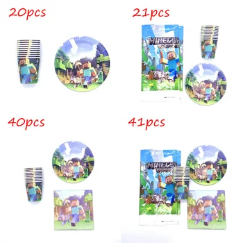 41pcs Ladybird Mining Pixel Game Birthday Party Decorations Tablecloth Supplies Disposable Pixel Cup Plate Napkin Tableware Set
41pcs Ladybird Mining Pixel Game Birthday Party Decorations Tablecloth Supplies Disposable Pixel Cup Plate Napkin Tableware Set