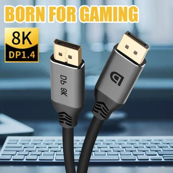 DisplayPort 1.4 Cable 8K 2K HDR 165Hz 60Hz Display Port Cable PVC High Speed DP Cable Support Adapter For Video PC Laptop TV
DisplayPort 1.4 Cable 8K 2K HDR 165Hz 60Hz Display Port Cable PVC High Speed DP Cable Support Adapter For Video PC Laptop TV
