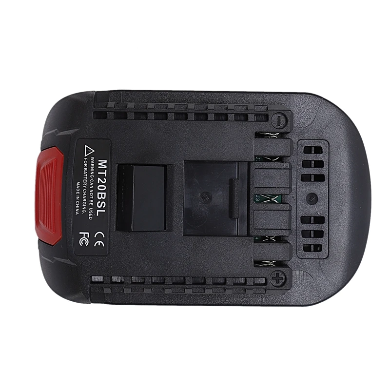 MT20BSL Li-Ion Battery Converter Adapter for Makita 18V BL1830 BL1860 BL1850 BL1840 BL1820 Used To for Bosch 18V Tool
MT20BSL Li-Ion Battery Converter Adapter for Makita 18V BL1830 BL1860 BL1850 BL1840 BL1820 Used To for Bosch 18V Tool