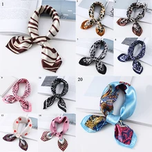 Multifunction Soft Bandana Colorful Print Small Neck Scarf For Ladies Simple All-match Striped Leopard Small Silk Hair Scarf
Multifunction Soft Bandana Colorful Print Small Neck Scarf For Ladies Simple All-match Striped Leopard Small Silk Hair Scarf