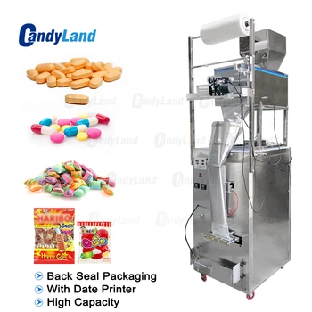 Candyland 100-1000g Large Capacity Automatic Filling Sealing Machine Food Coffee Bean Grain Power Bag Back Seal Packing Machine
Candyland 100-1000g Large Capacity Automatic Filling Sealing Machine Food Coffee Bean Grain Power Bag Back Seal Packing Machine